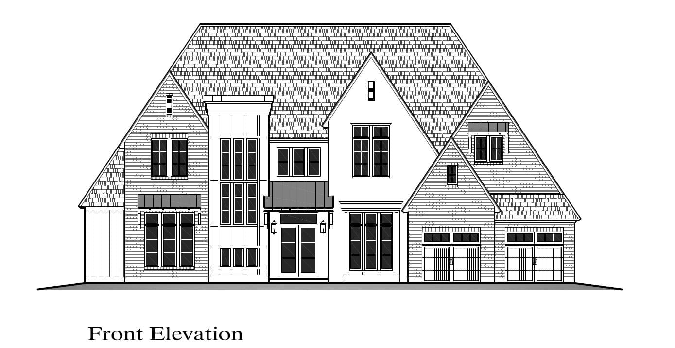 Home Plan Front Elevation of this 4-Bedroom,3410 Sq Ft Plan -204-1059