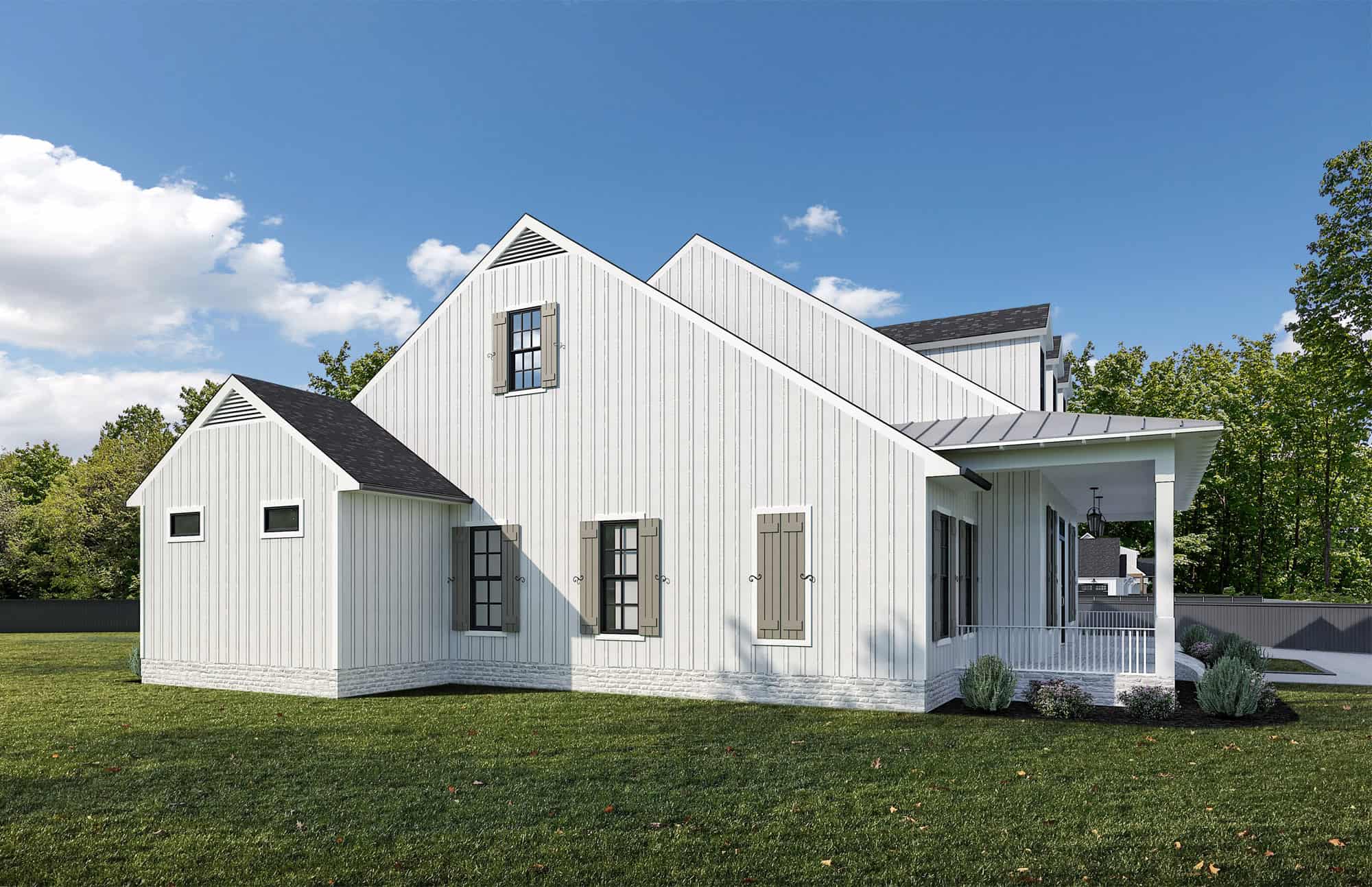 Left Side View of this 4-Bedroom,3428 Sq Ft Plan -204-1060