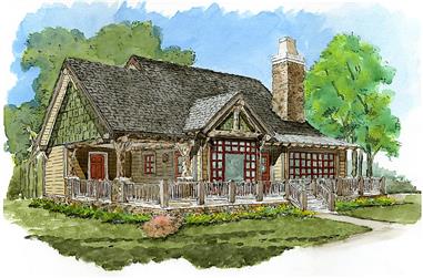 2-Bedroom, 1065 Sq Ft Cottage Home - Plan #205-1022 - Main Exterior