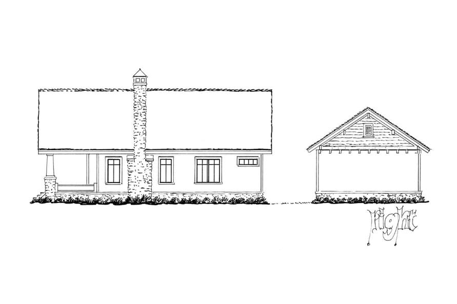 205-1228: Home Plan Right Elevation