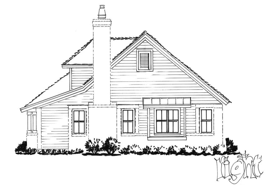205-1232: Home Plan Right Elevation