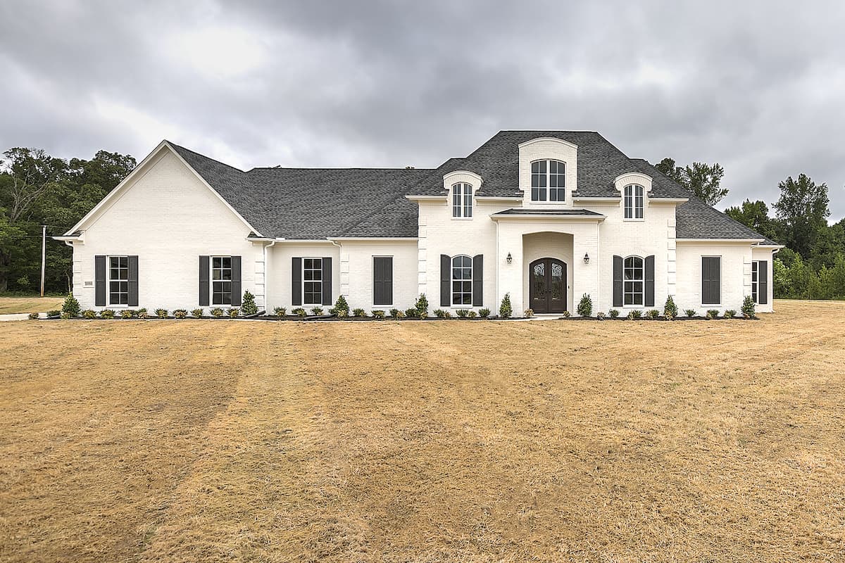 Front View of this 4-Bedroom,4076 Sq Ft Plan -206-1005