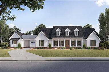 4-Bedroom, 3272 Sq Ft Modern Farmhouse Home Plan - 206-1017 - Main Exterior