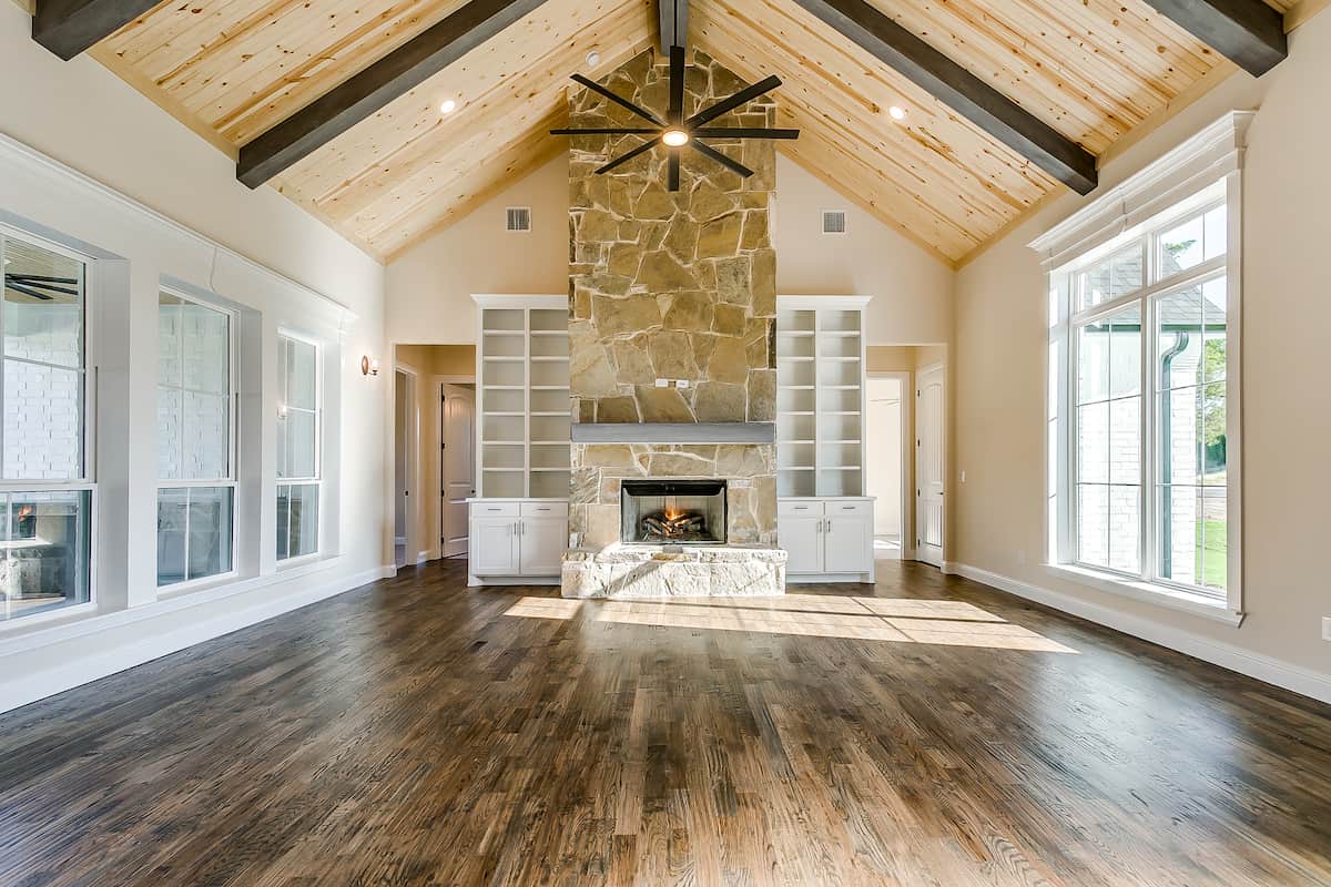 Great Room: Fireplace of this 4-Bedroom,2765 Sq Ft Plan -206-1048