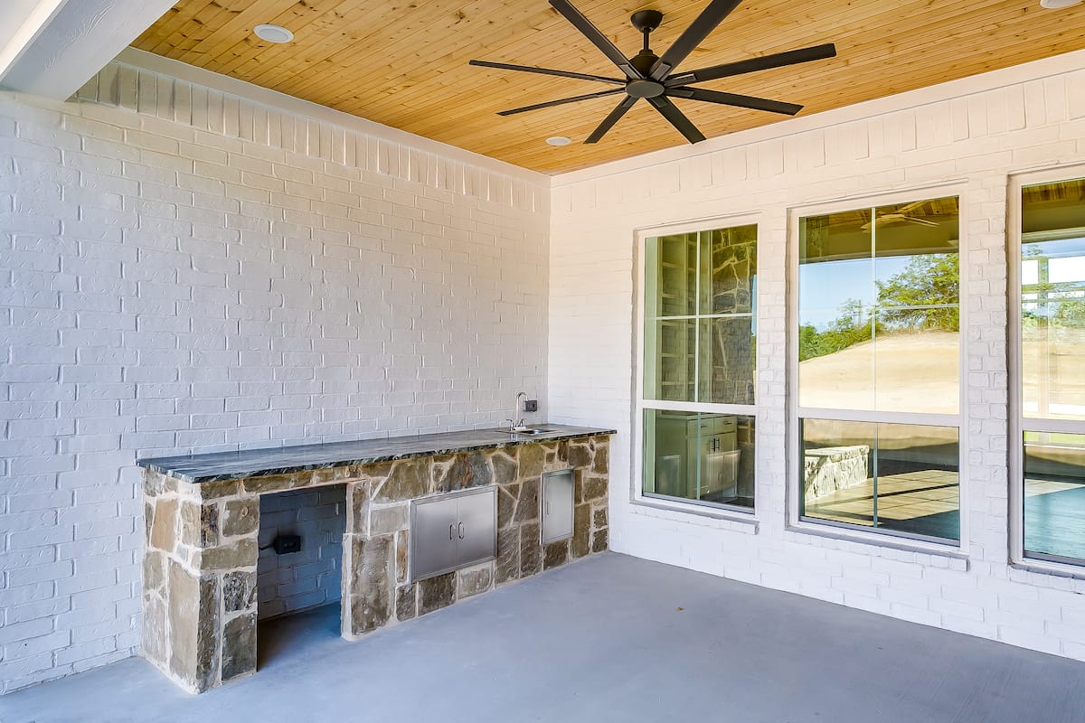 Outdoor Kitchen of this 4-Bedroom,2765 Sq Ft Plan -206-1048
