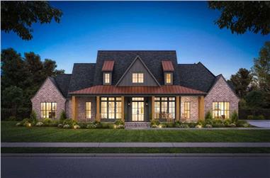 4-Bedroom, 3127 Sq Ft Modern Farmhouse House Plan - 206-1058 - Front Exterior