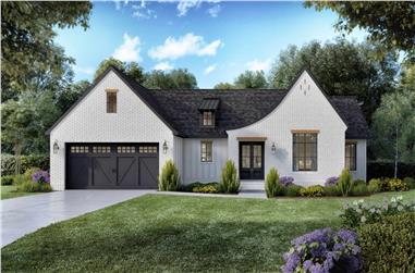 3-Bedroom, 1818 Sq Ft Modern Farmhouse House Plan - 206-1062 - Front Exterior