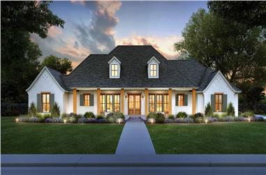 4-Bedroom, 2789 Sq Ft Acadian House Plan - 206-1063 - Front Exterior