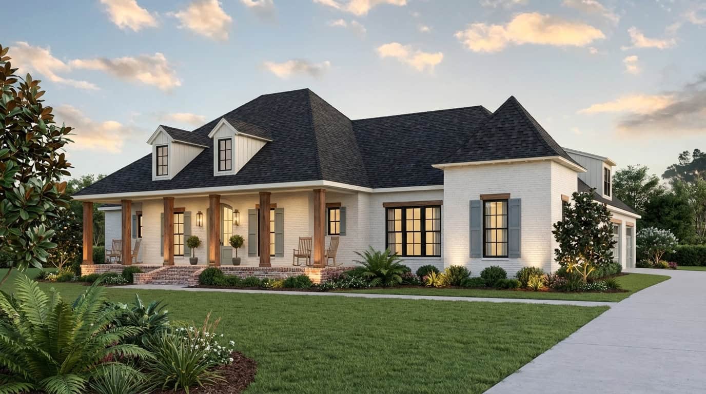 Right Side View of this 4-Bedroom,2860 Sq Ft Plan -206-1076