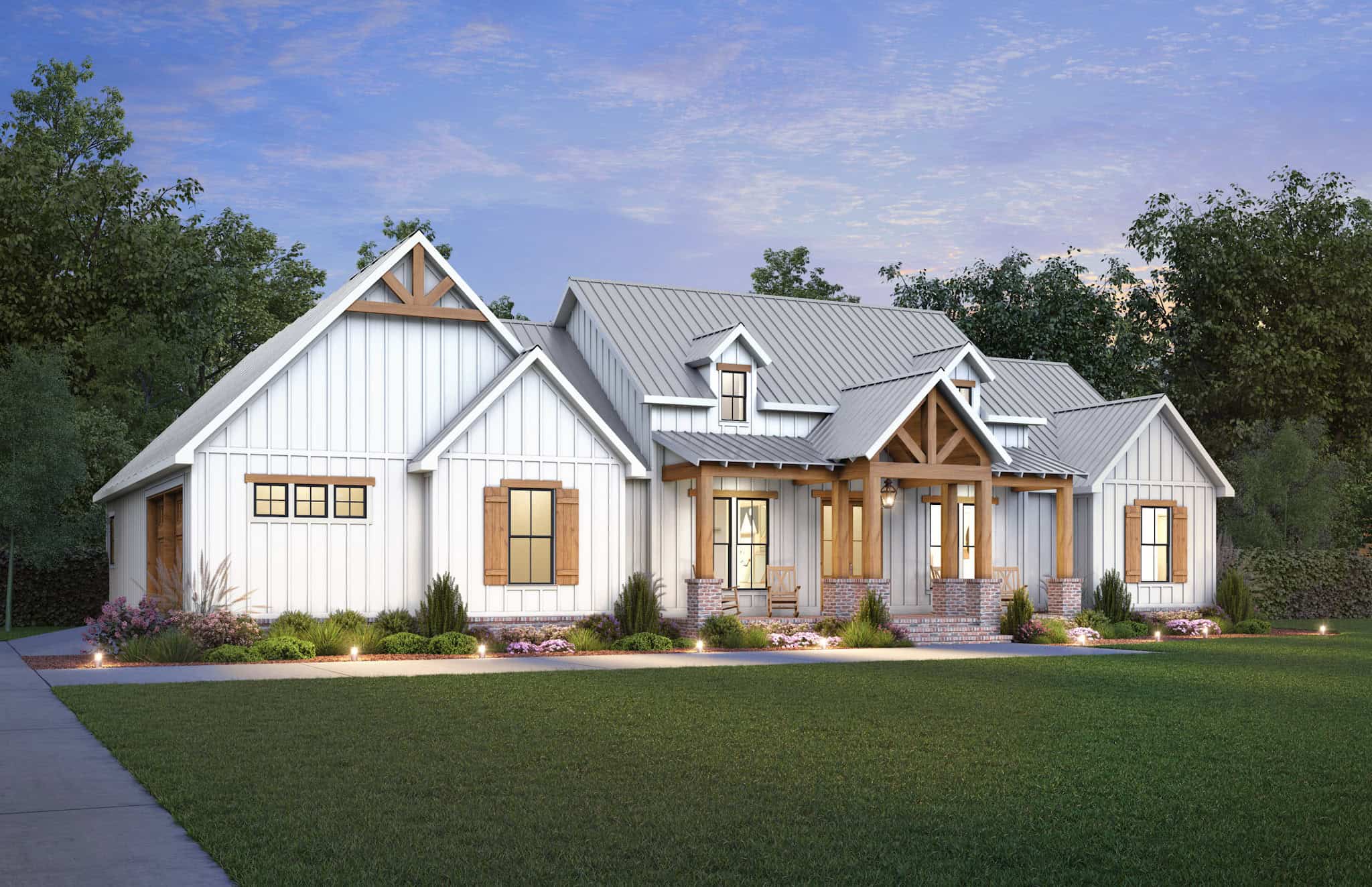 Left Side View of this 4-Bedroom,2343 Sq Ft Plan -206-1077