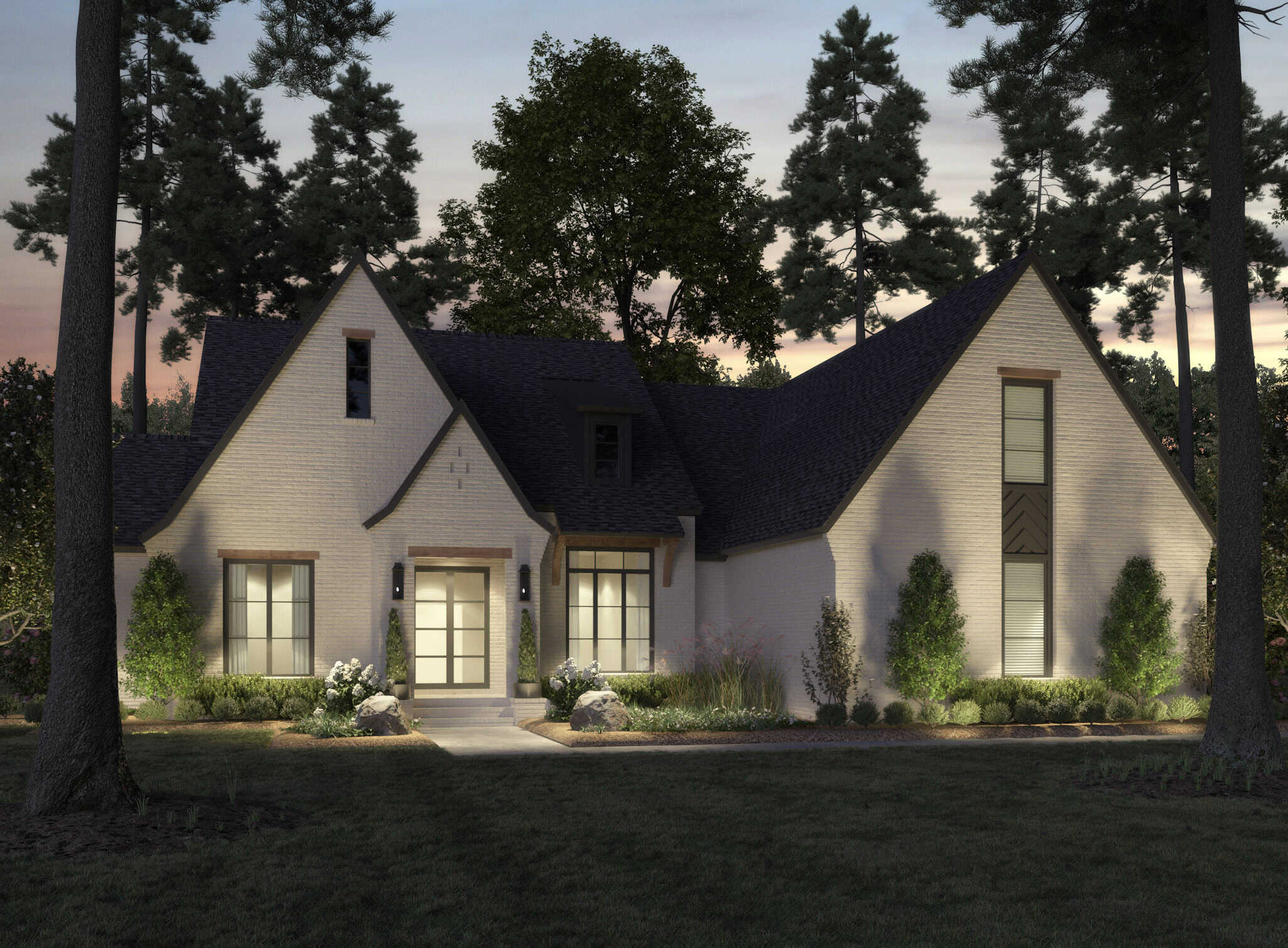Home at Night of this 3-Bedroom,3389 Sq Ft Plan -206-1078