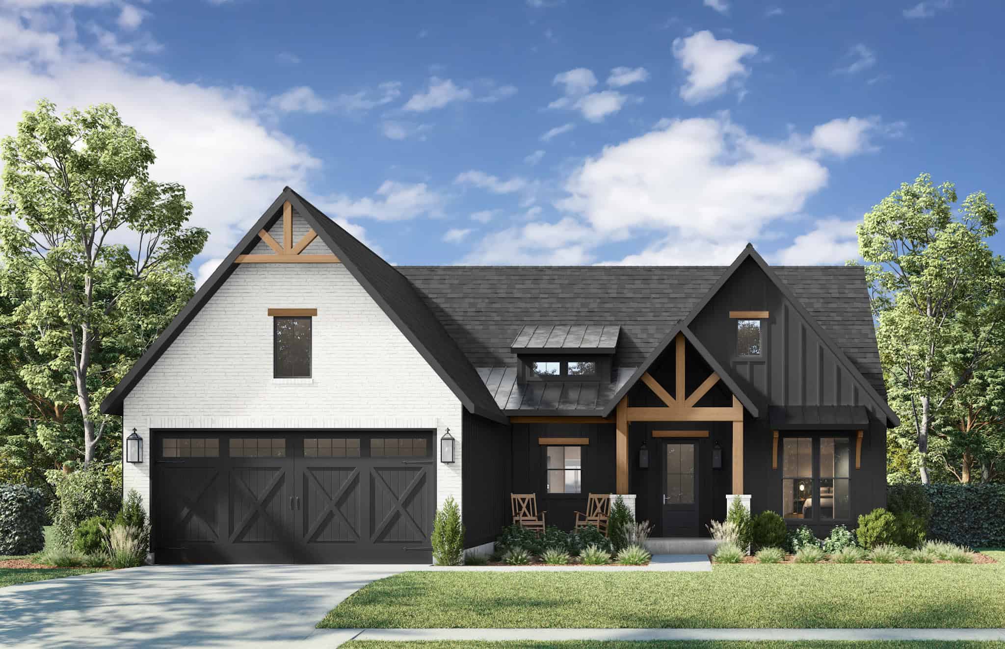 Front View of this 4-Bedroom,1939 Sq Ft Plan -206-1079