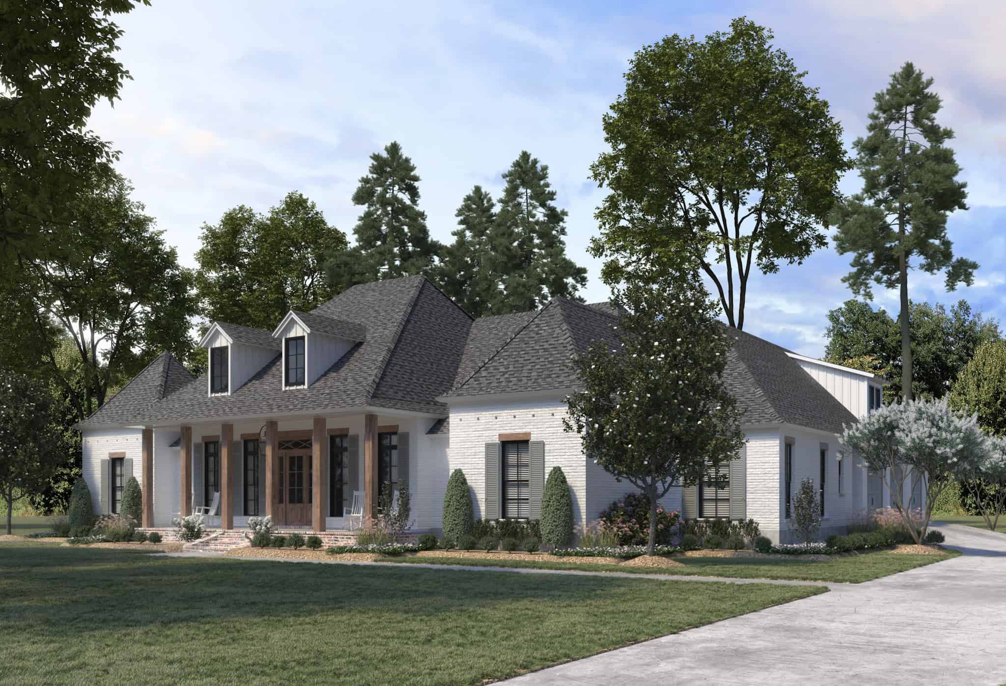 Right Side View of this 4-Bedroom,3059 Sq Ft Plan -206-1082