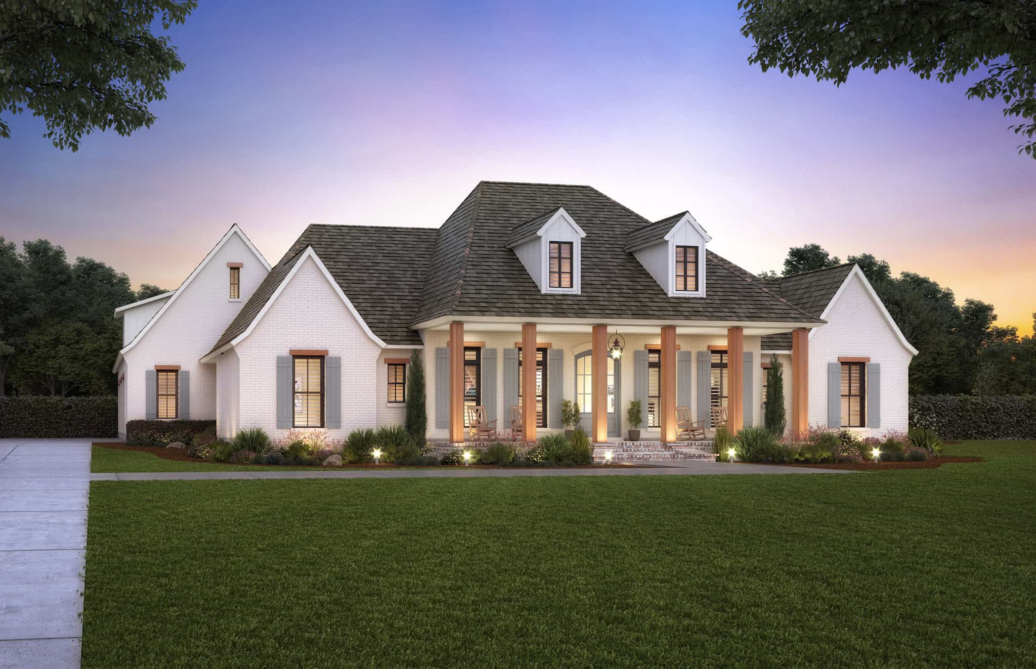 Left Side View of this 4-Bedroom,3960 Sq Ft Plan -206-1084
