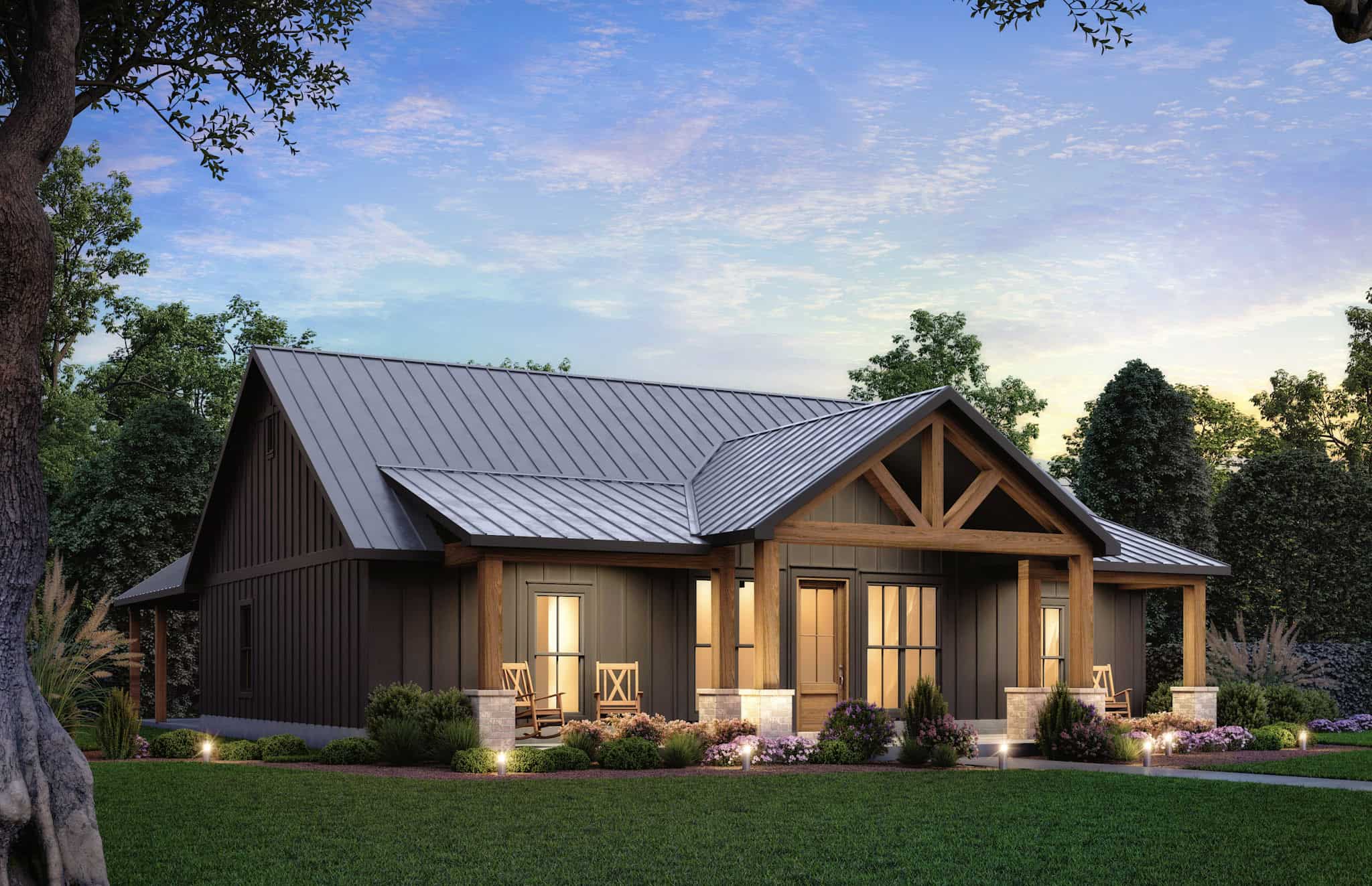 Left Side View of this 3-Bedroom,1677 Sq Ft Plan -206-1094
