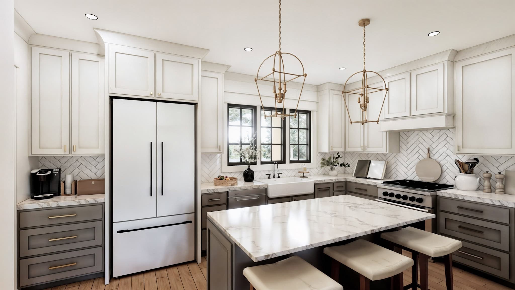 Kitchen: Kitchen Island of this 3-Bedroom,1677 Sq Ft Plan -206-1094