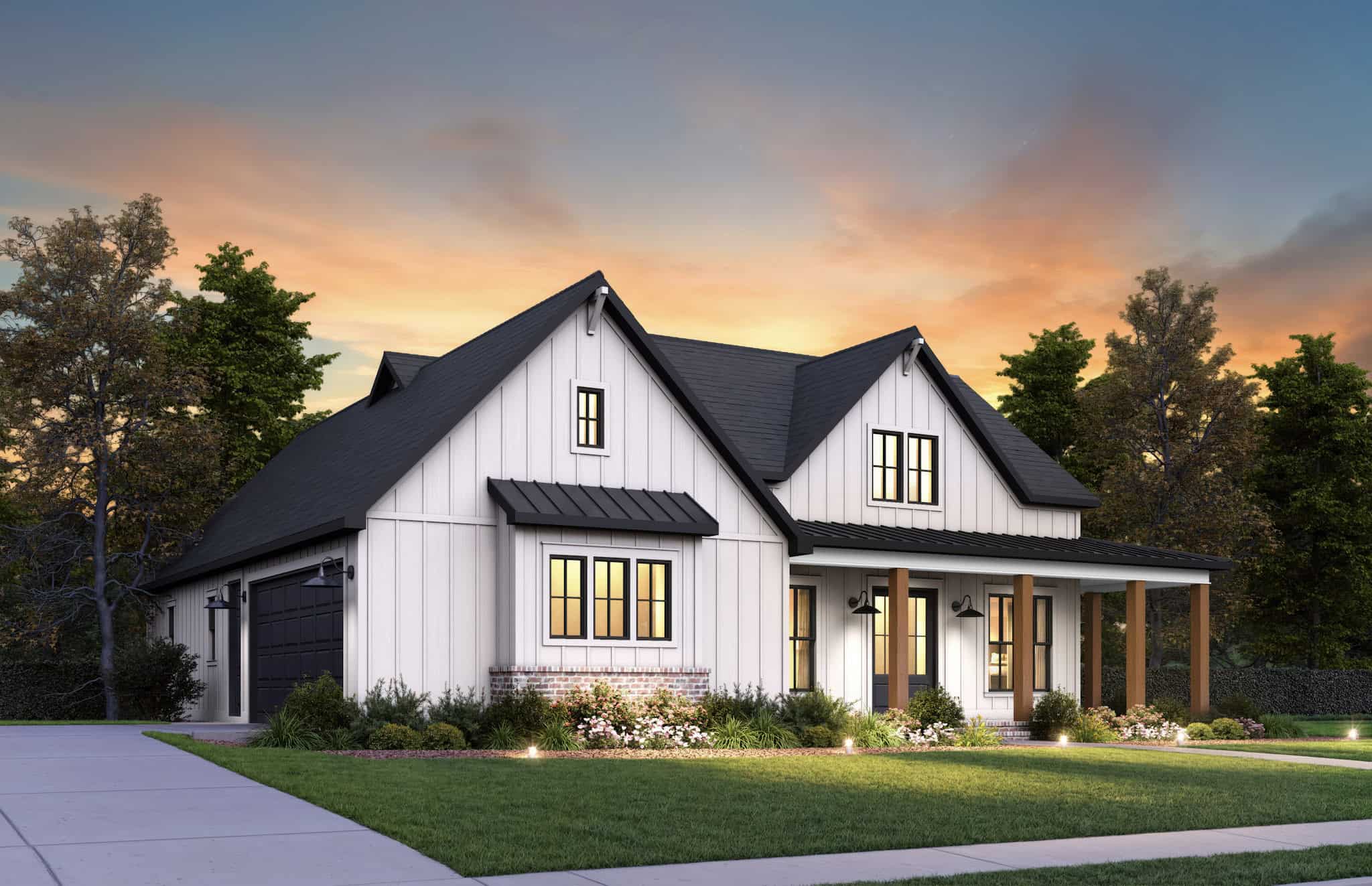 Left Side View of this 3-Bedroom,1673 Sq Ft Plan -206-1096