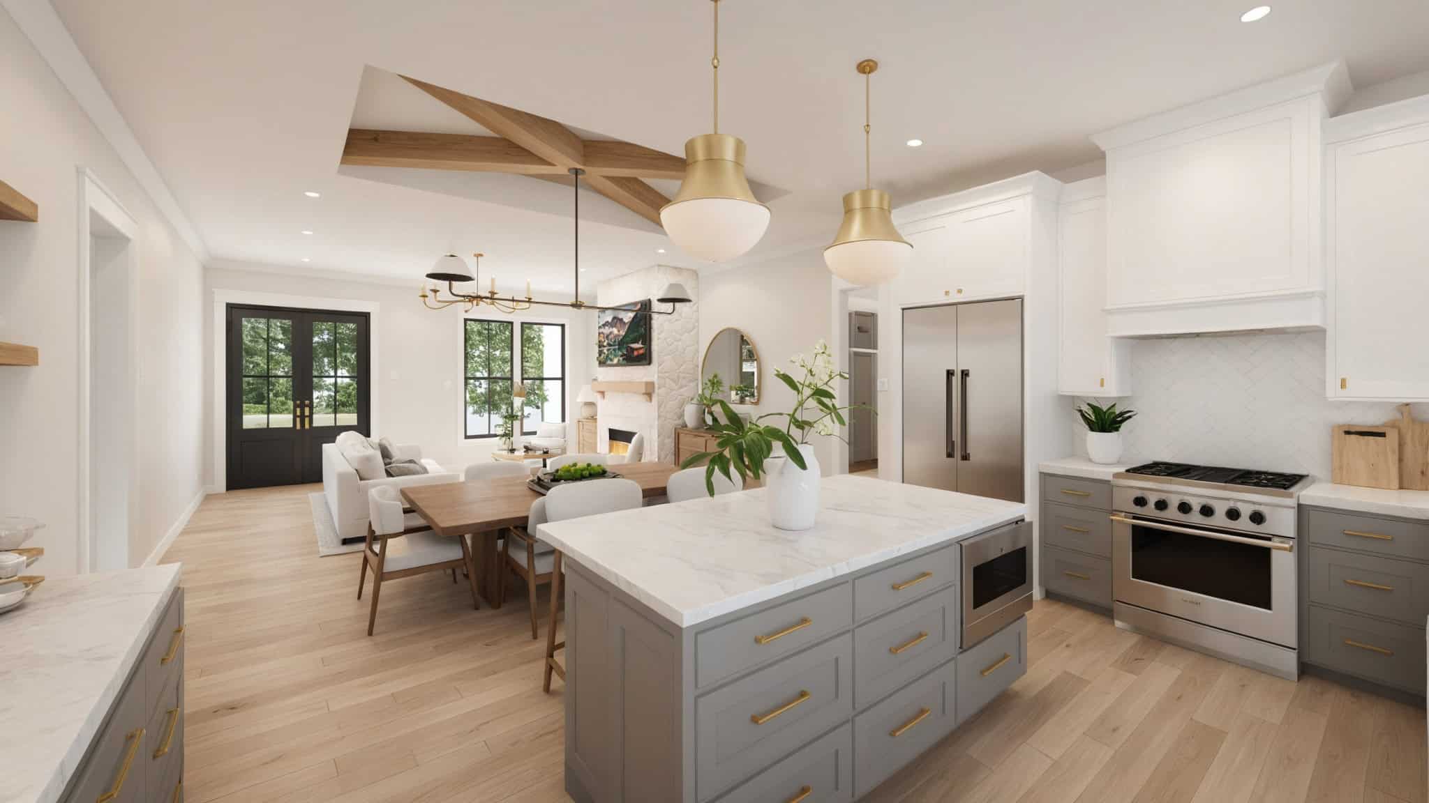 Kitchen of this 3-Bedroom,1673 Sq Ft Plan -206-1096