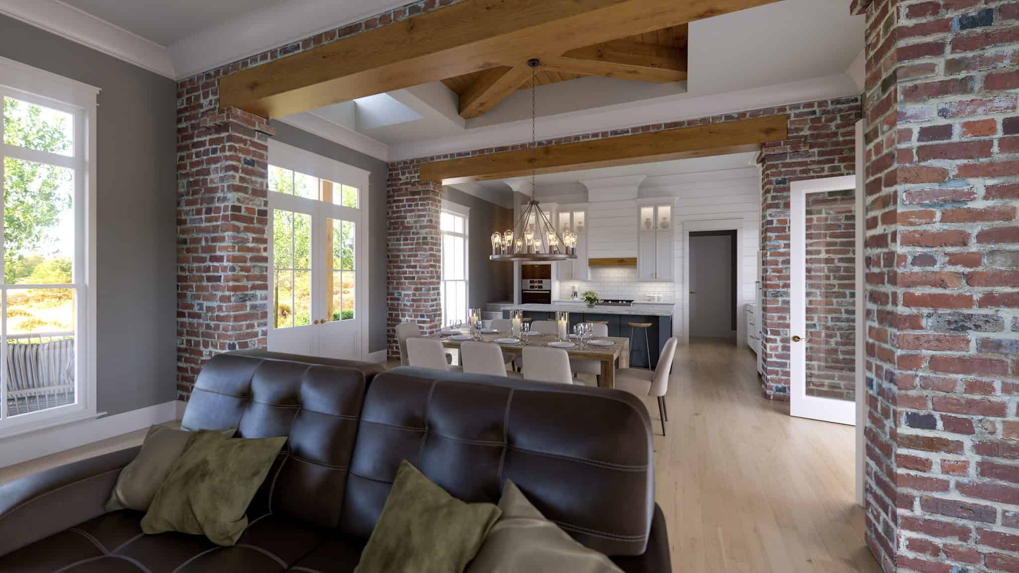 Living Room of this 4-Bedroom,2514 Sq Ft Plan -206-1098