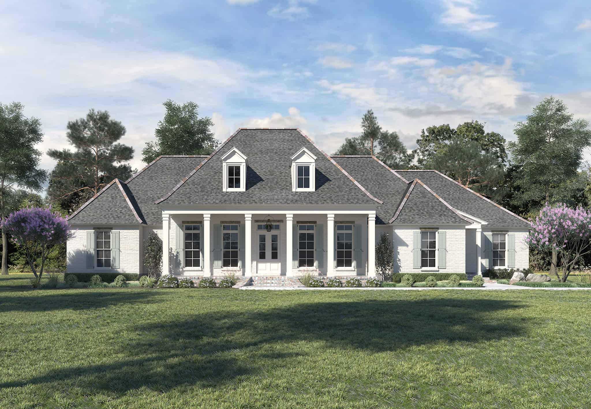 Front View of this 4-Bedroom,3121 Sq Ft Plan -206-1099