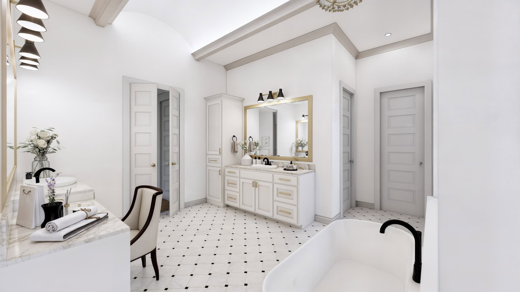 Master Bathroom of this 4-Bedroom,3877 Sq Ft Plan -206-1105