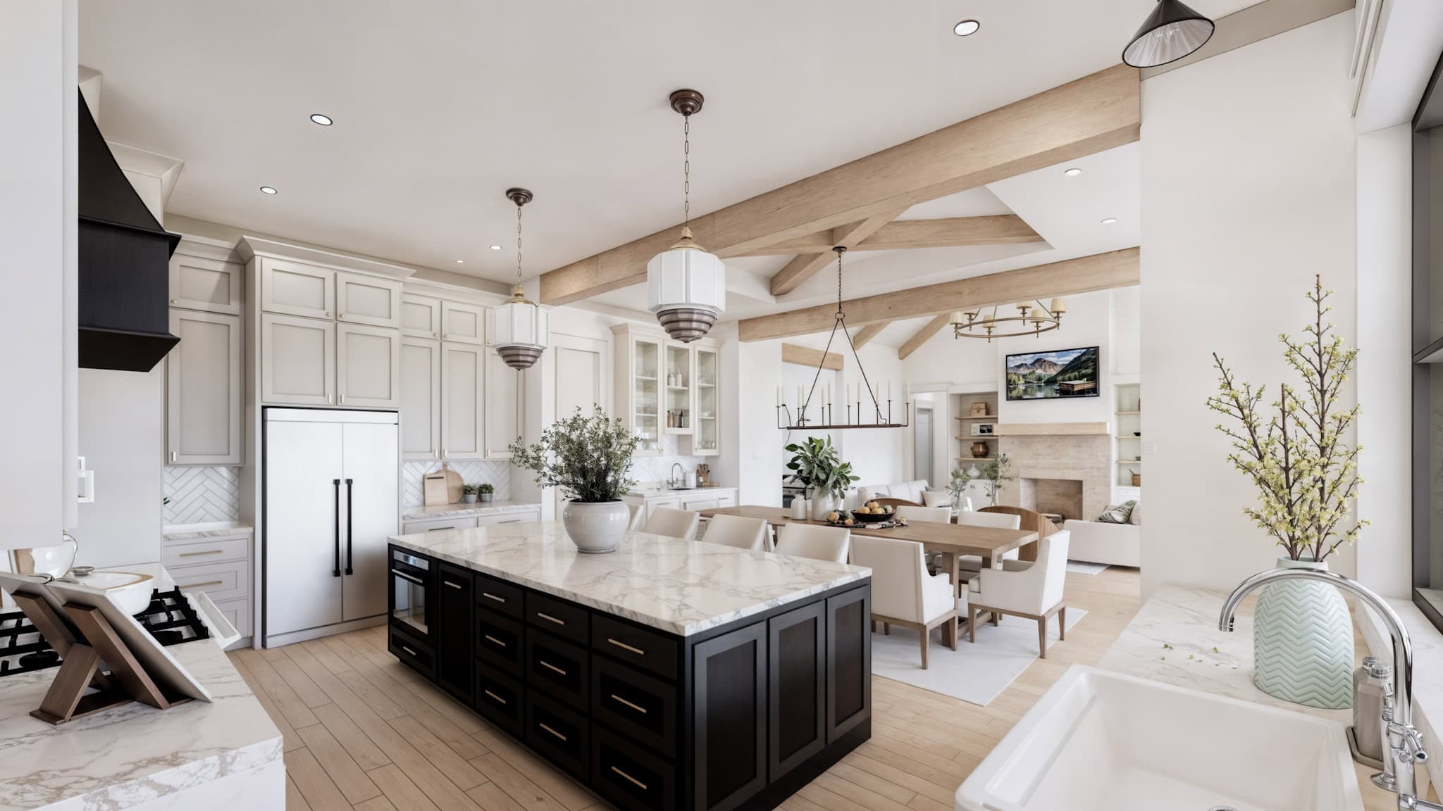 Kitchen: Kitchen Island of this 4-Bedroom,3877 Sq Ft Plan -206-1105