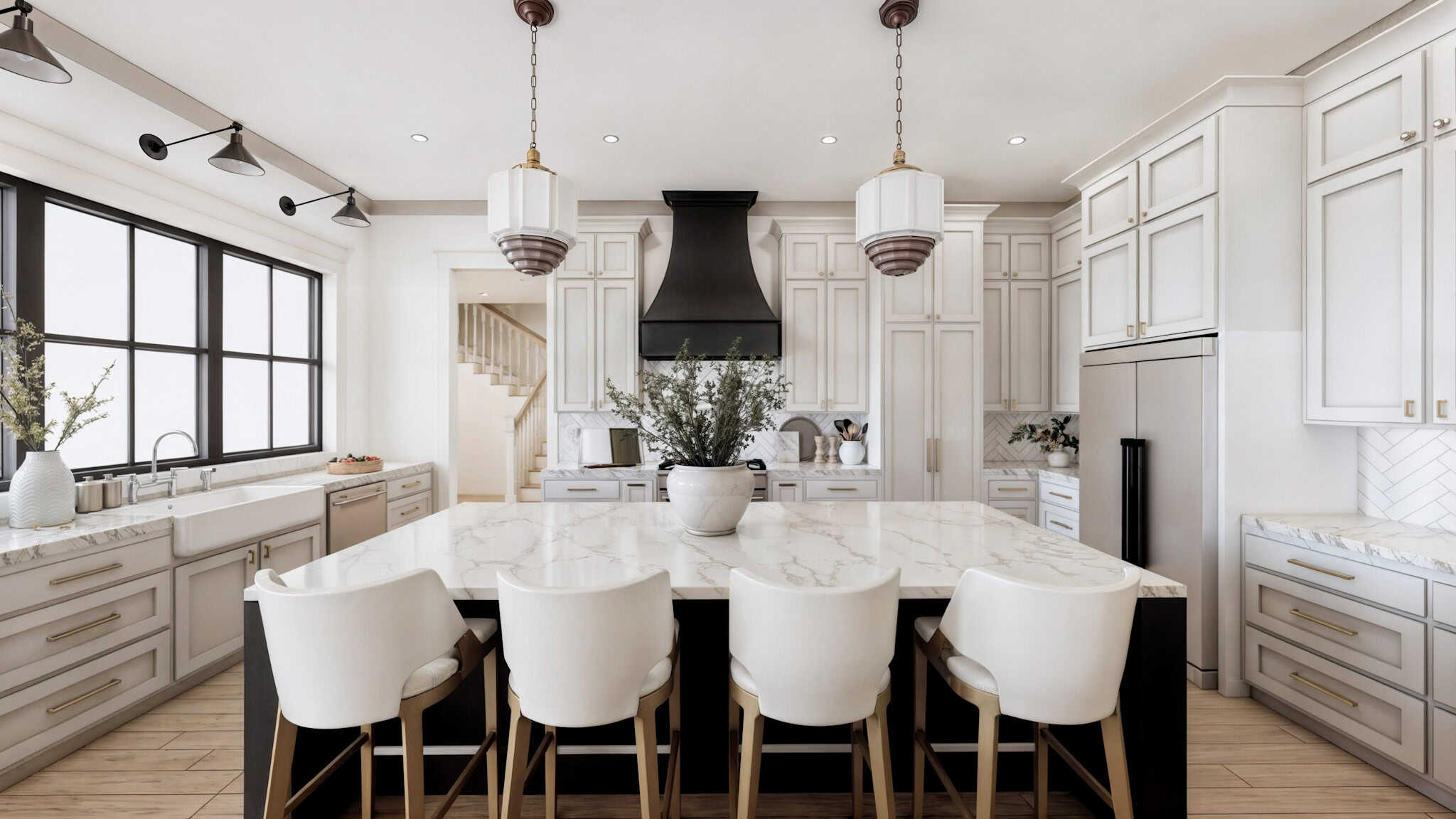 Kitchen: Kitchen Island of this 4-Bedroom,3877 Sq Ft Plan -206-1105