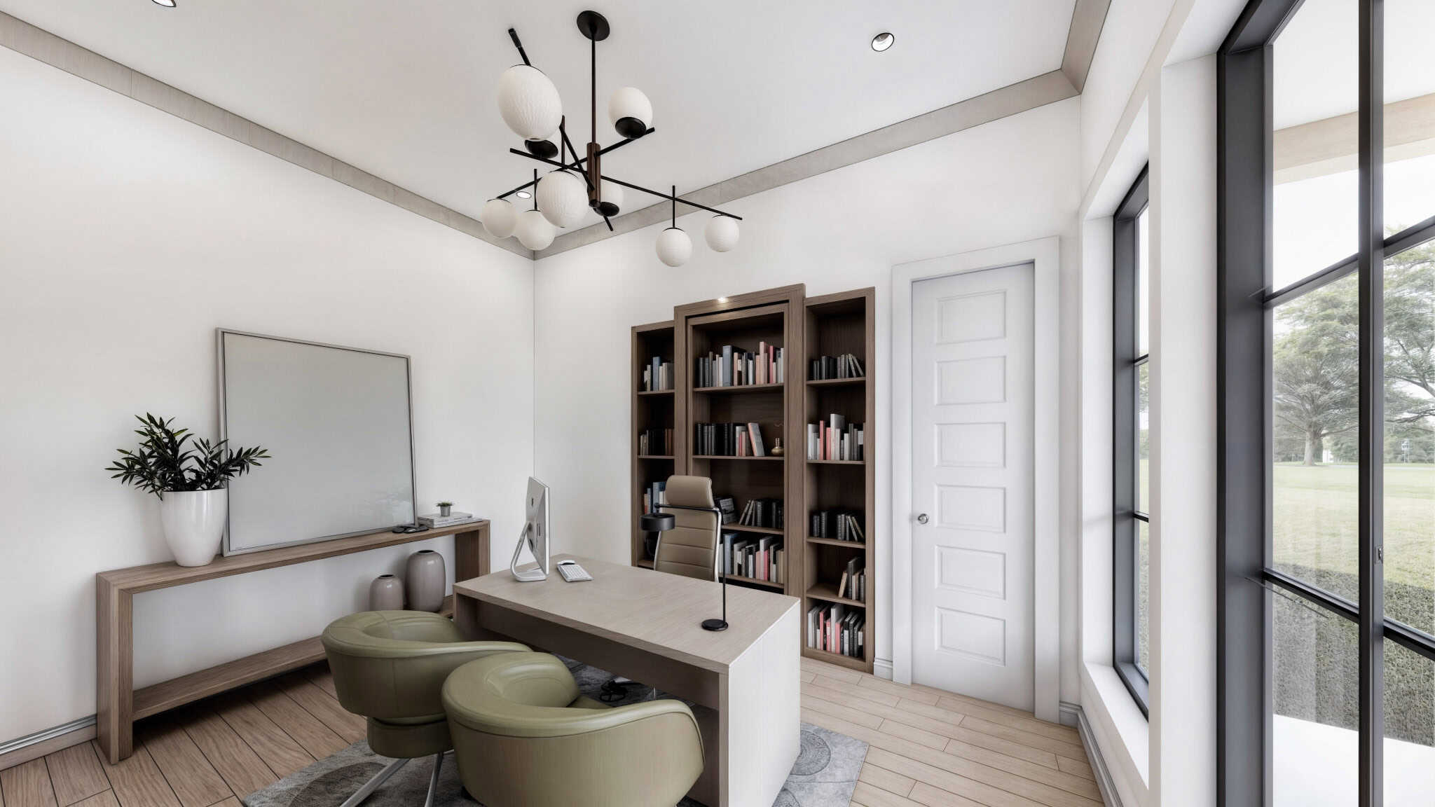 Home Office of this 4-Bedroom,3877 Sq Ft Plan -206-1105