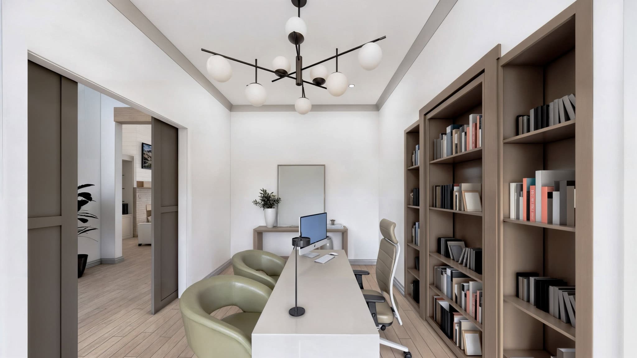 Home Office of this 4-Bedroom,3877 Sq Ft Plan -206-1105