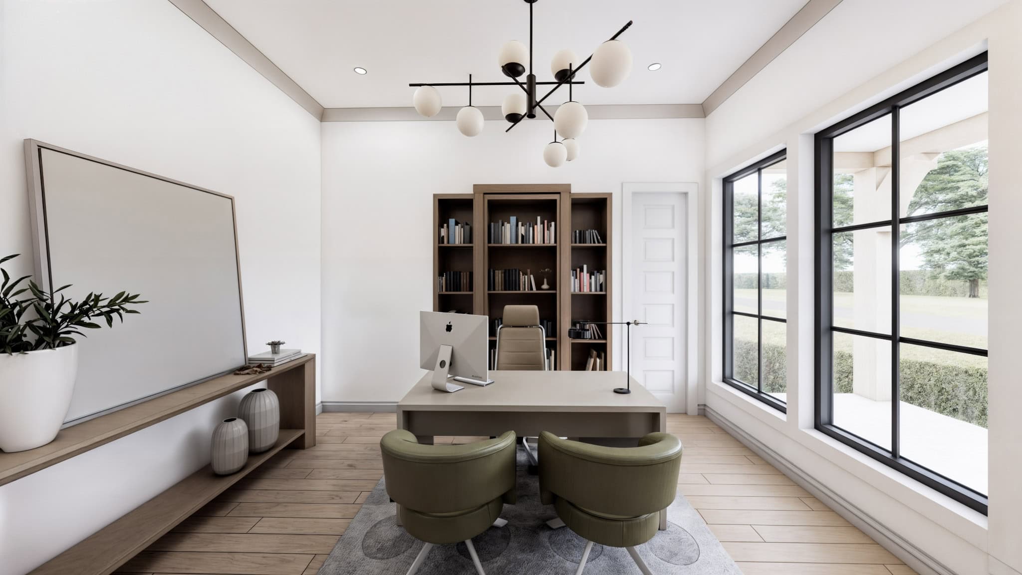 Home Office of this 4-Bedroom,3877 Sq Ft Plan -206-1105