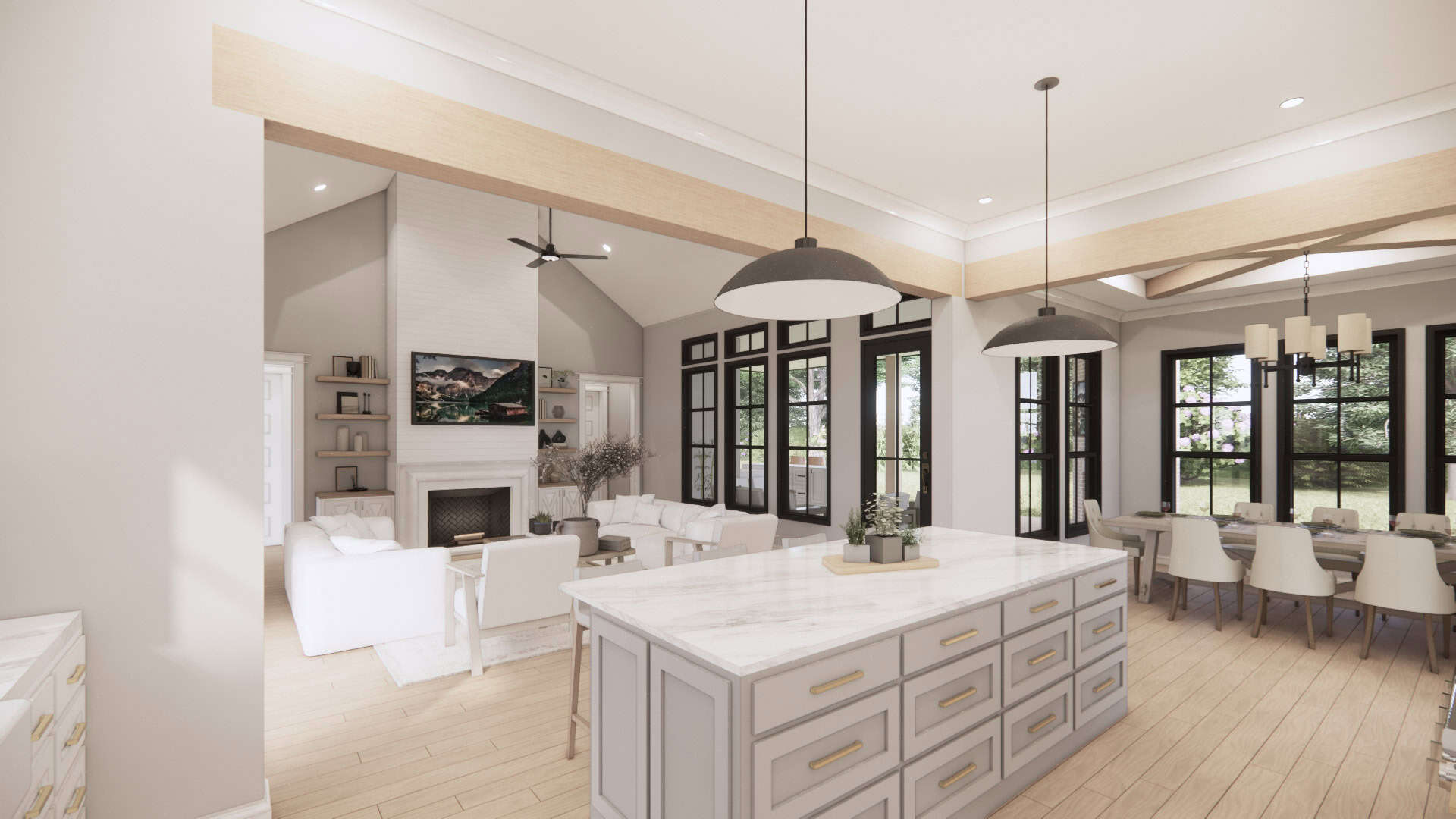 Kitchen: Kitchen Island of this 4-Bedroom,2768 Sq Ft Plan -206-1111