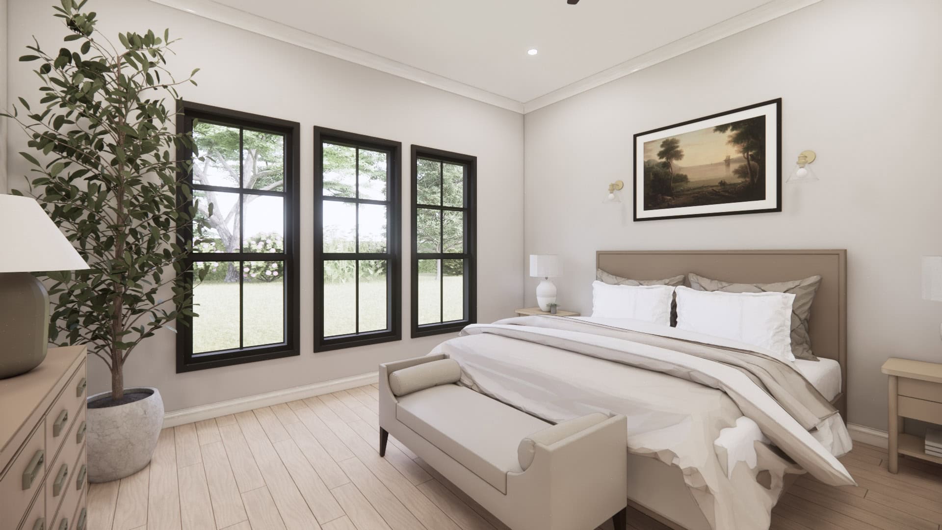 Master Bedroom of this 4-Bedroom,2768 Sq Ft Plan -206-1111