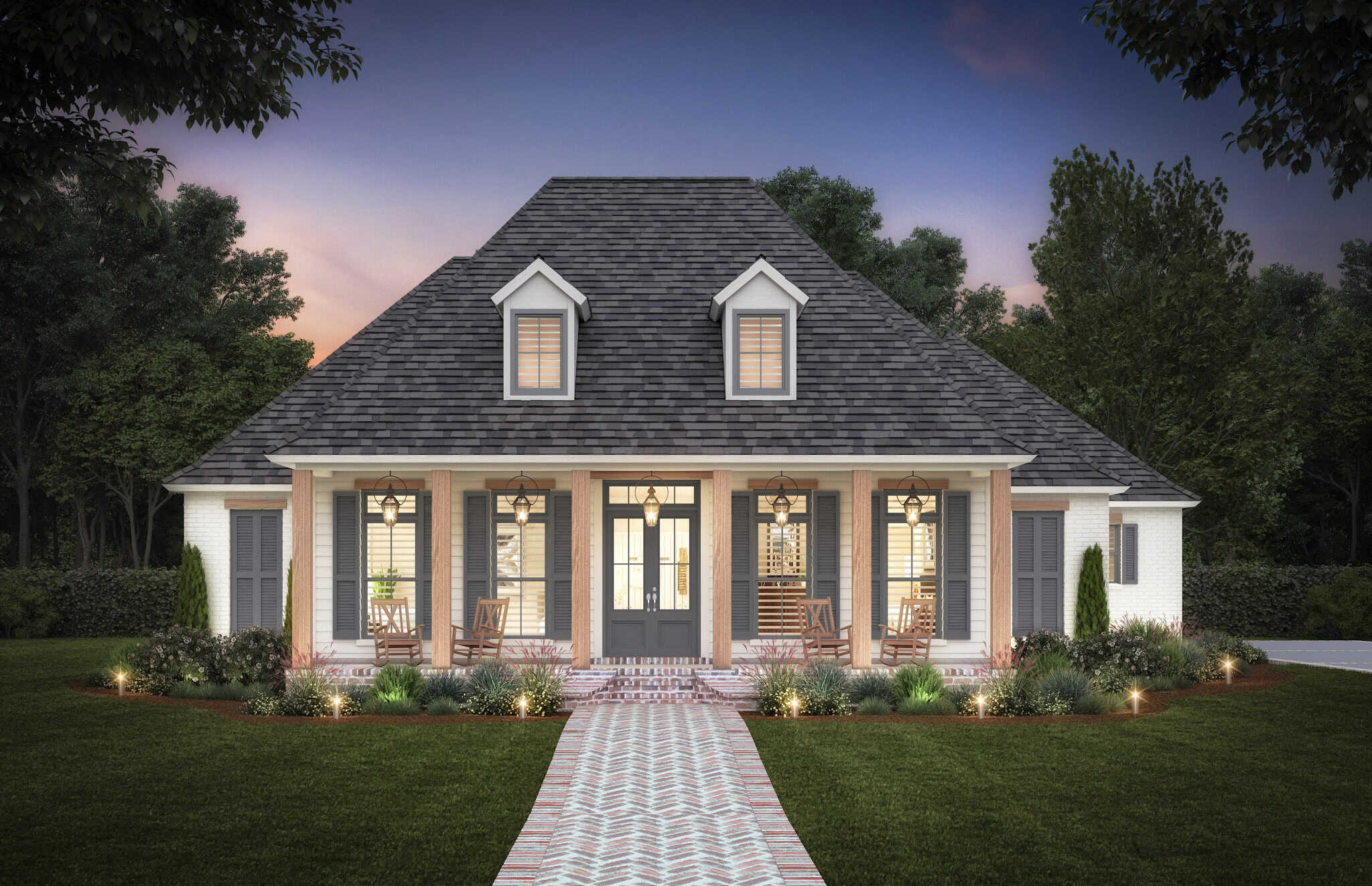 Home at Night of this 4-Bedroom,2674 Sq Ft Plan -206-1112