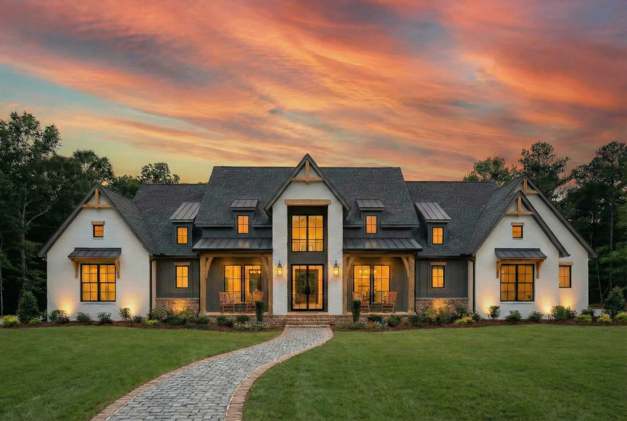Home at Night of this 4-Bedroom,3093 Sq Ft Plan -206-1117