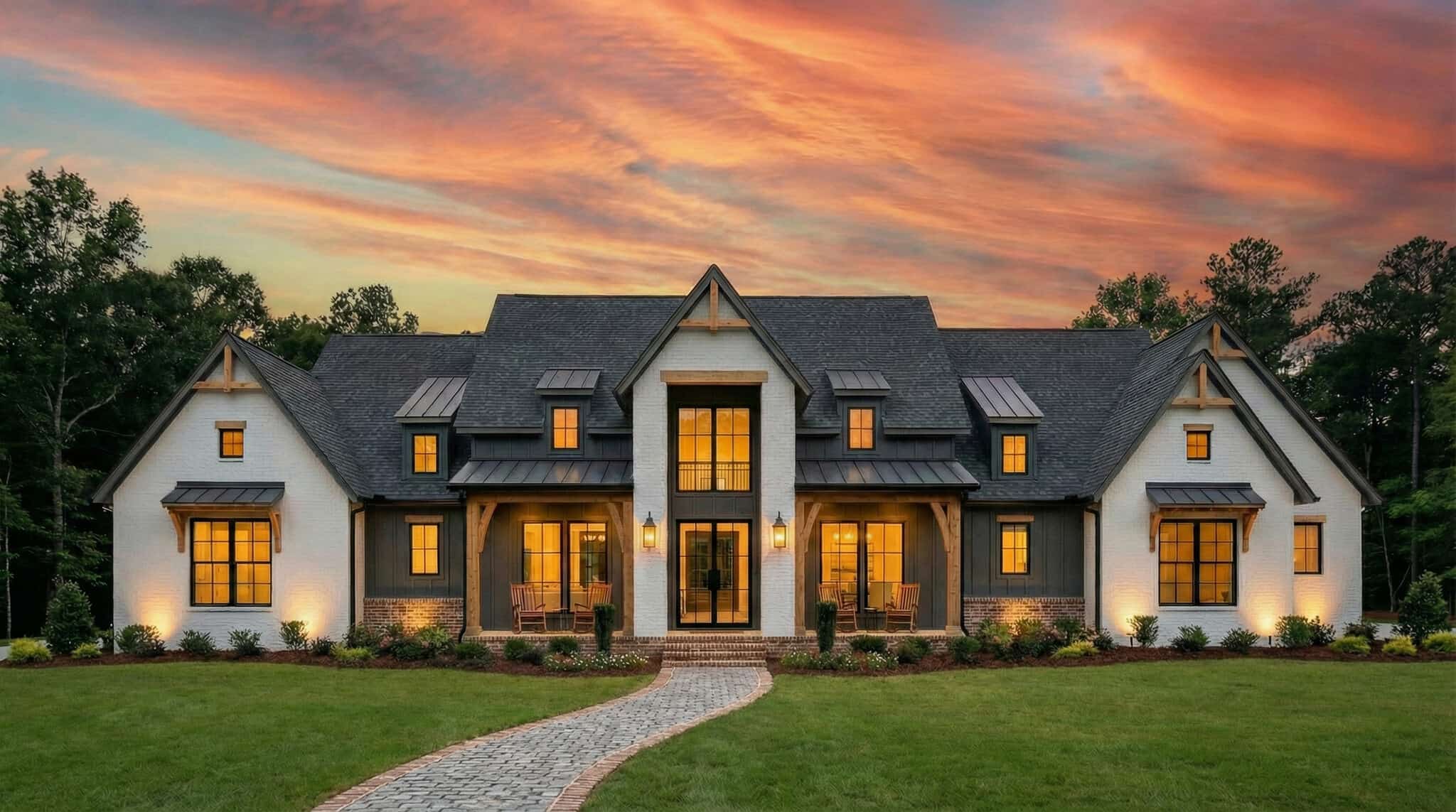 Home at Night of this 4-Bedroom,3093 Sq Ft Plan -206-1117