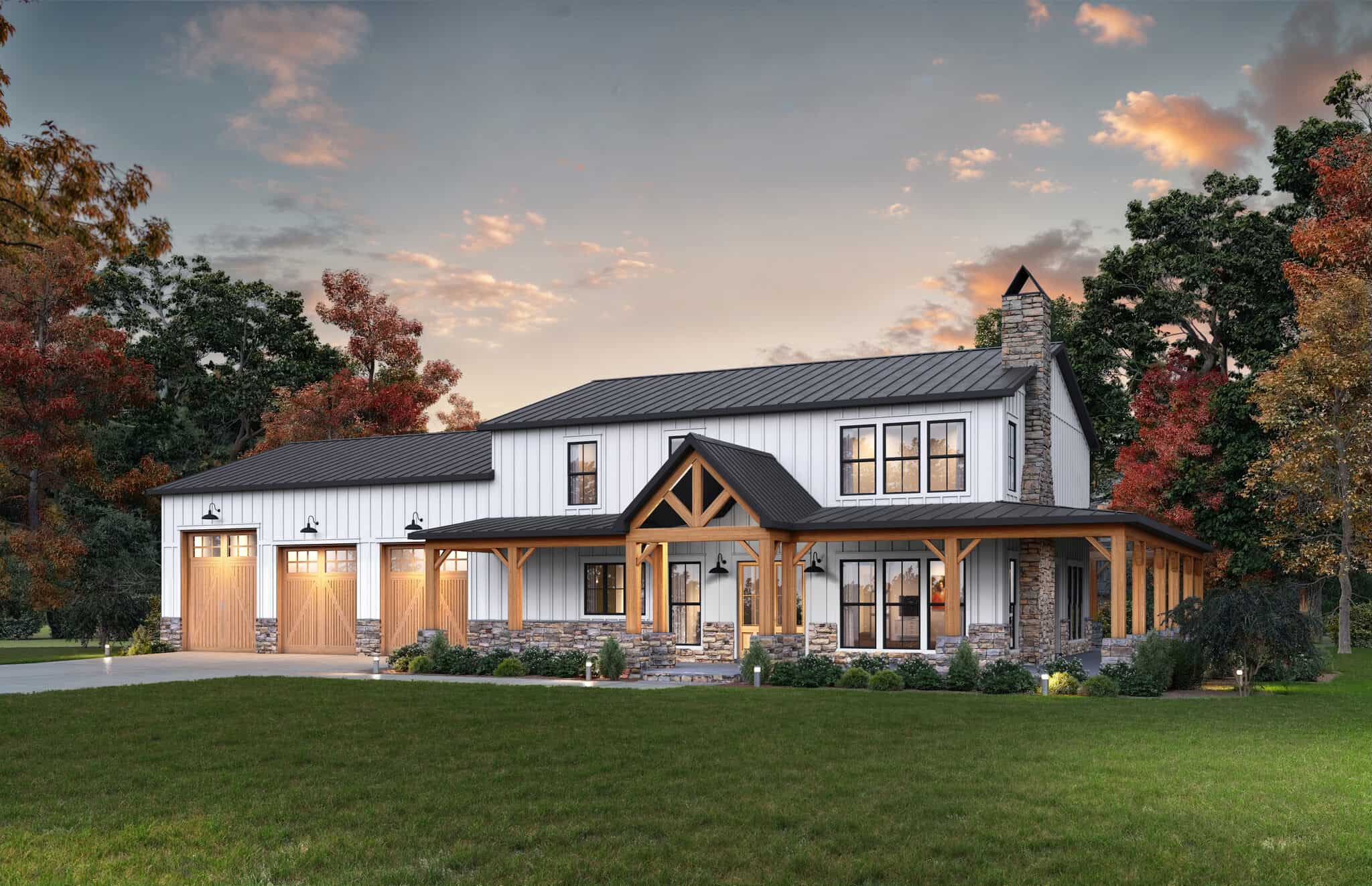 Right Side View of this 4-Bedroom,2589 Sq Ft Plan -206-1118