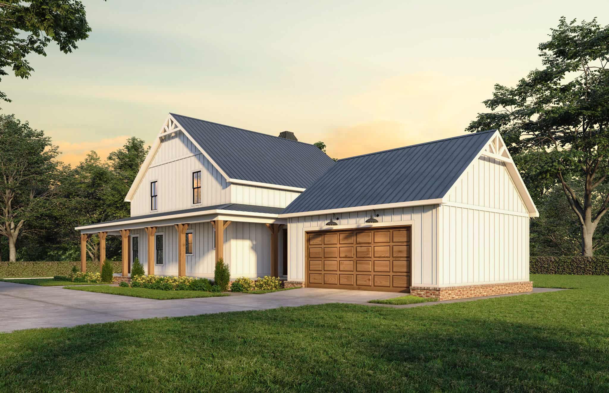 Rear View of this 4-Bedroom,2585 Sq Ft Plan -206-1119