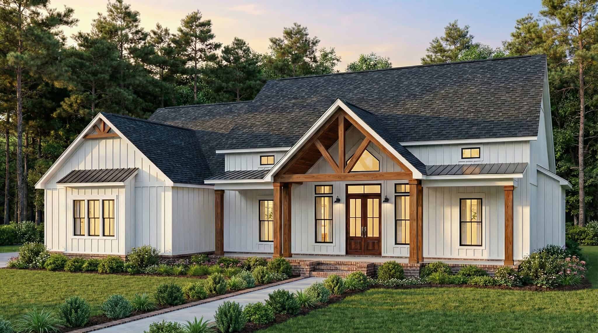 Right Side View of this 4-Bedroom,2185 Sq Ft Plan -206-1121