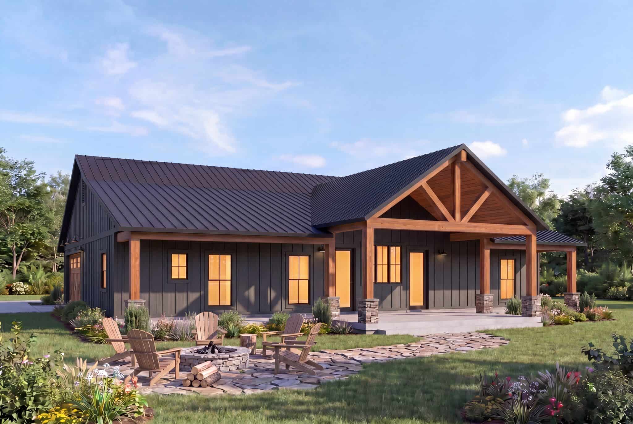 Rear View of this 4-Bedroom,2249 Sq Ft Plan -206-1122