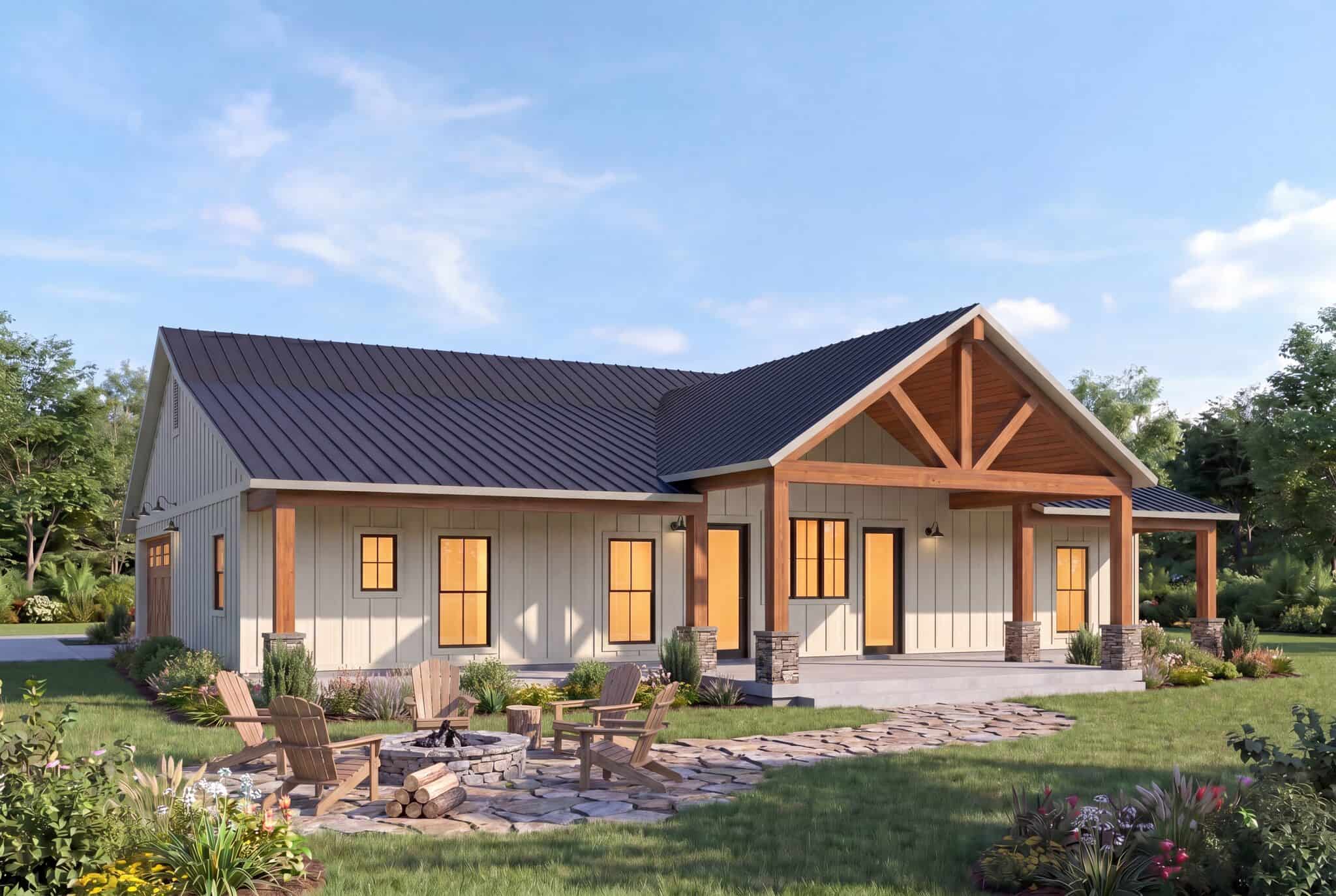 Rear View of this 4-Bedroom,2249 Sq Ft Plan -206-1122