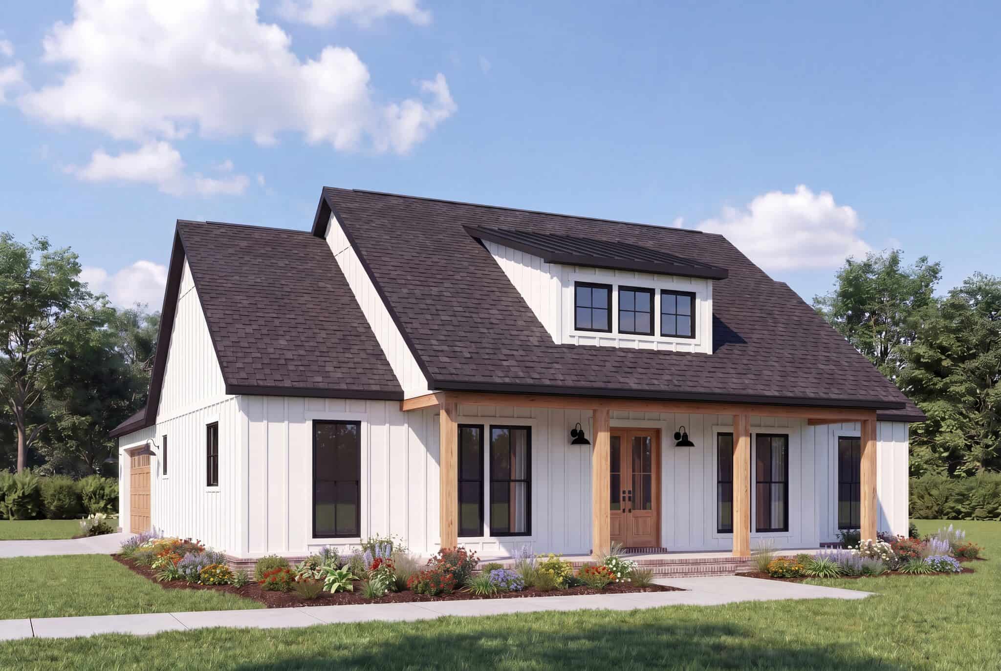 Left Side View of this 3-Bedroom,1872 Sq Ft Plan -206-1123