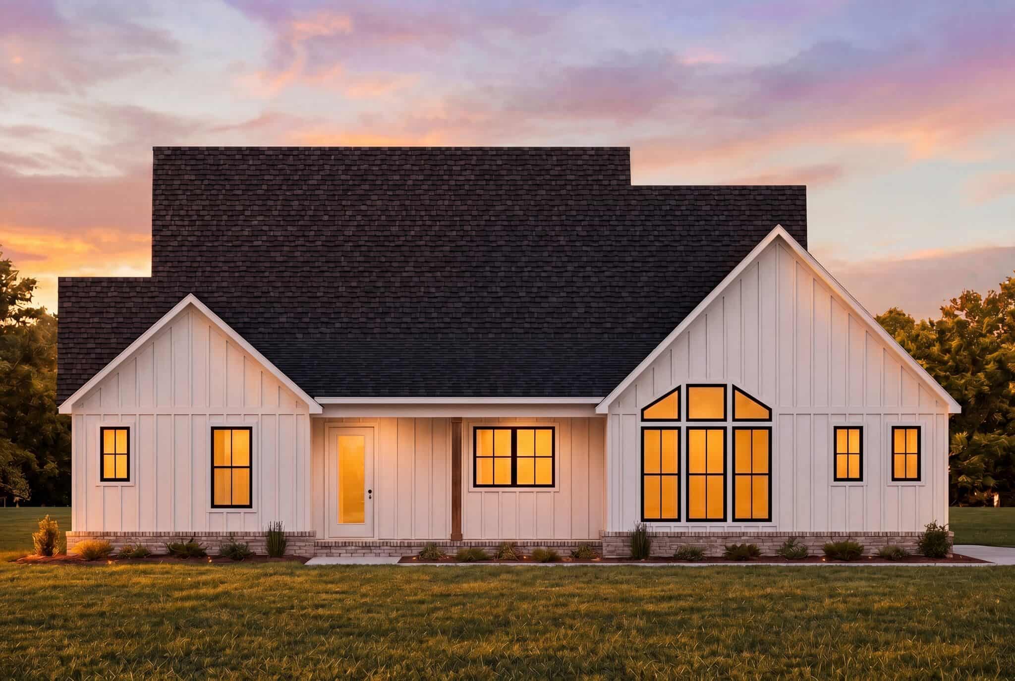 Rear View of this 4-Bedroom,2306 Sq Ft Plan -206-1125