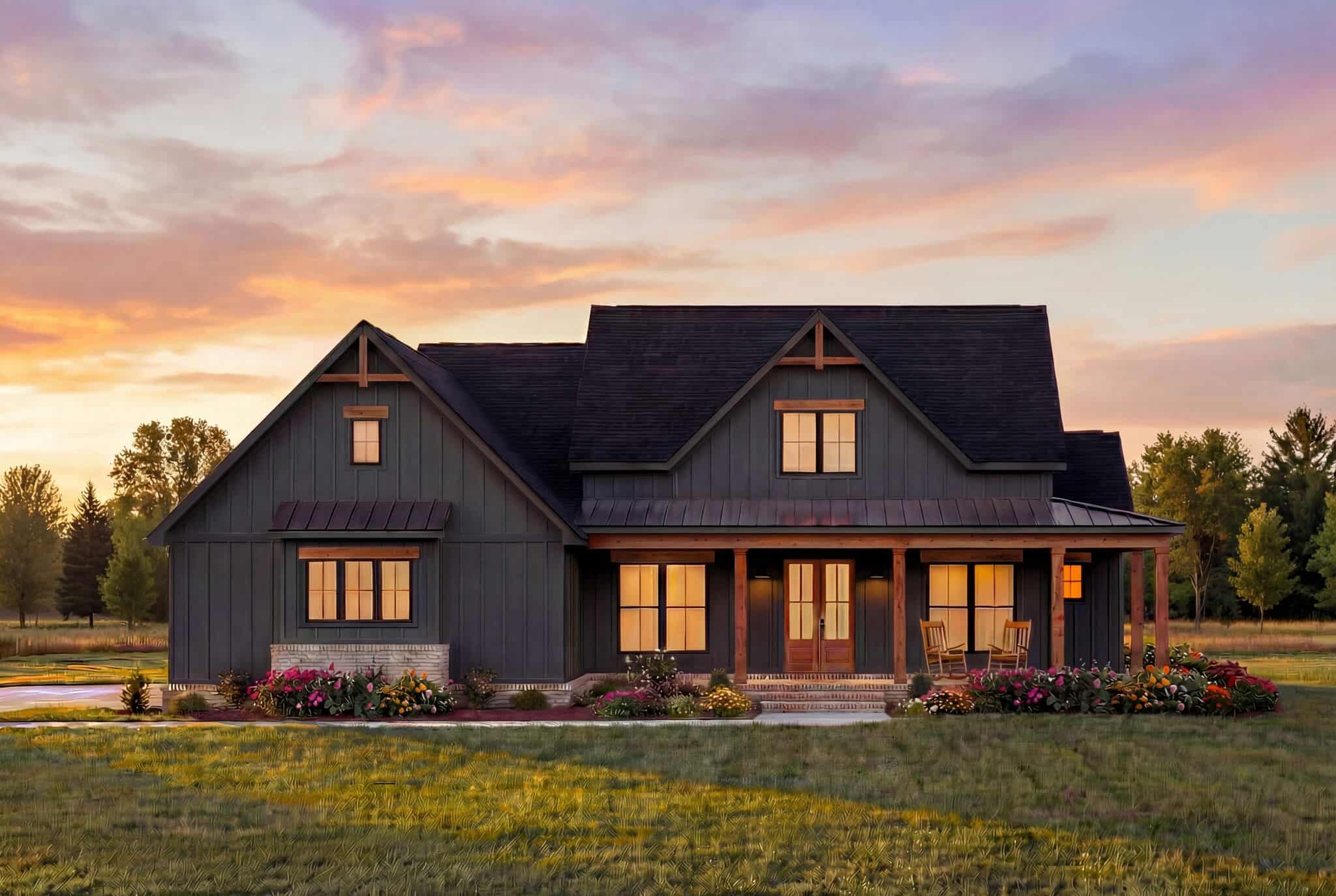 Front View of this 4-Bedroom,2306 Sq Ft Plan -206-1125