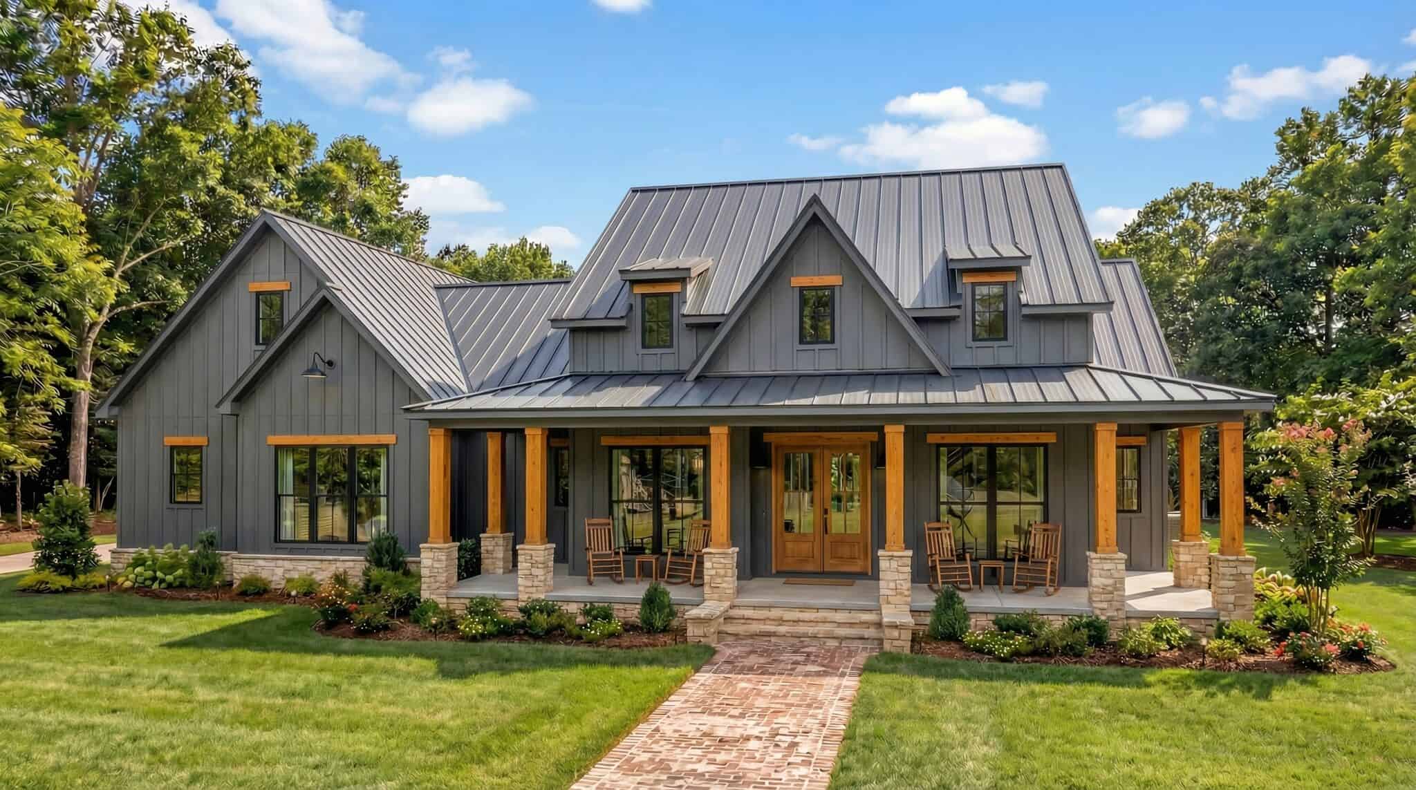 Front View of this 4-Bedroom,3121 Sq Ft Plan -206-1127