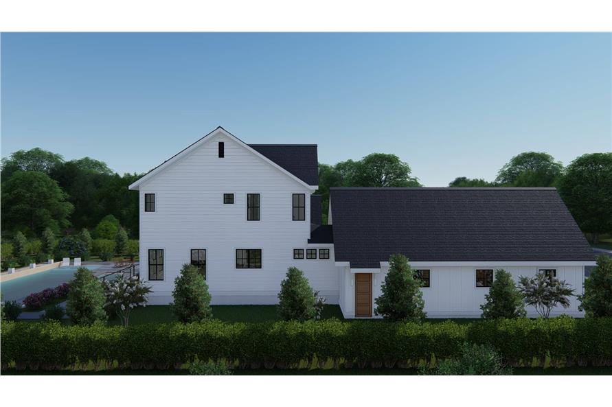 Left Side View of this 4-Bedroom, 3409 Sq Ft Plan - 207-1003