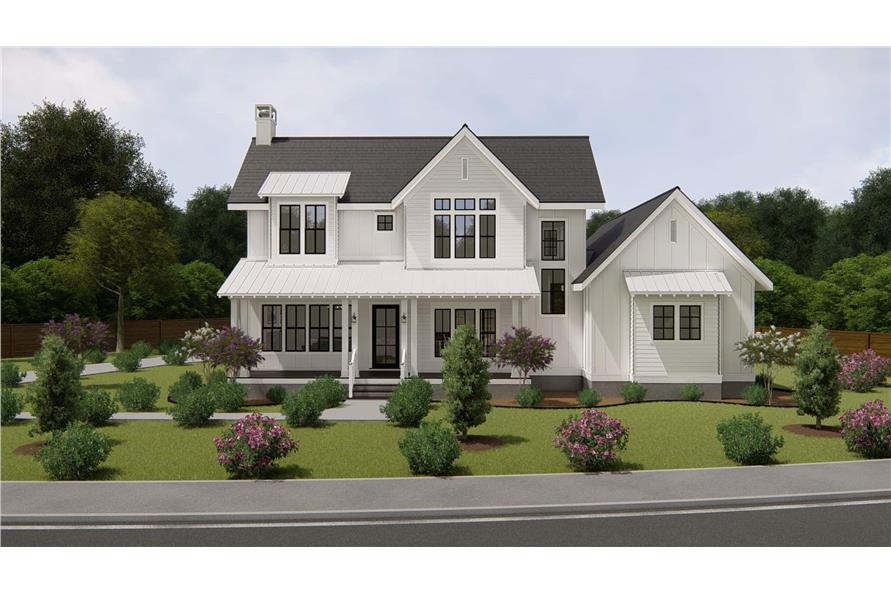 4-Bedroom, 3328 Sq Ft Modern Farmhouse House Plan - 207-1004 - Front Exterior