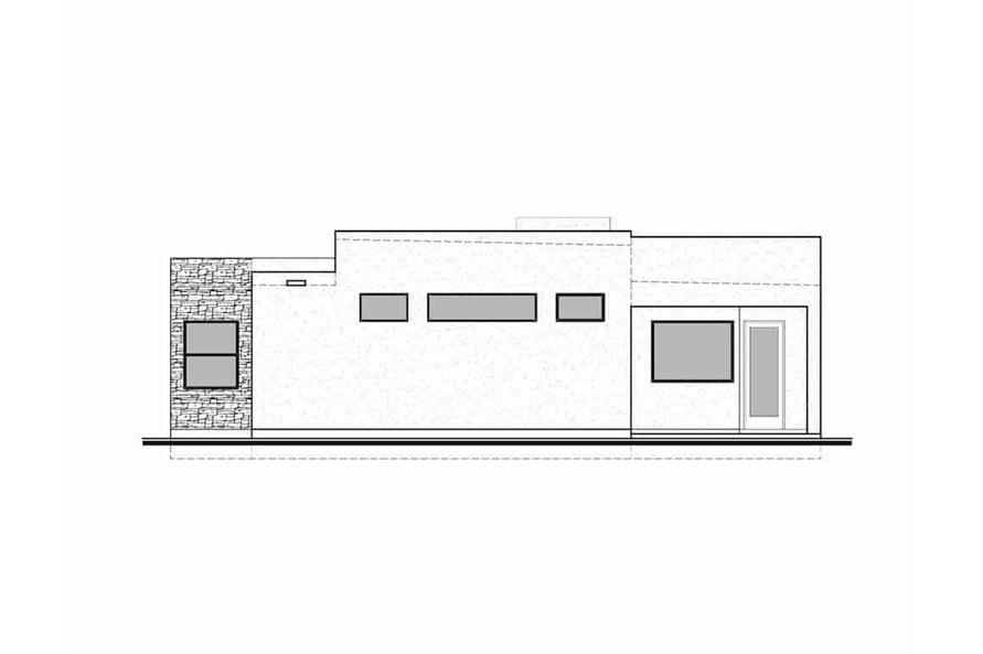 Home Plan Right Elevation of this 4-Bedroom,2210 Sq Ft Plan -208-1008