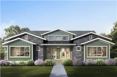 3–6-Bedroom, 2755 Sq Ft Ranch House - Plan #208-1017 - Front Exterior