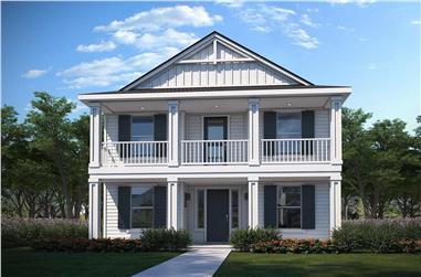 4-Bedroom, 1730 Sq Ft Farmhouse House Plan - 208-1036 - Front Exterior