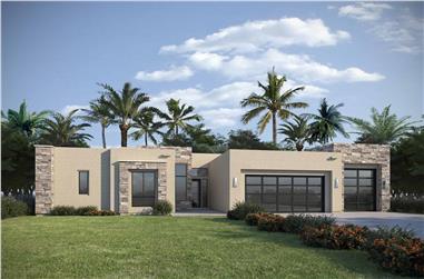 4-Bedroom, 2192 Sq Ft Contemporary Home Plan - 208-1039 - Main Exterior